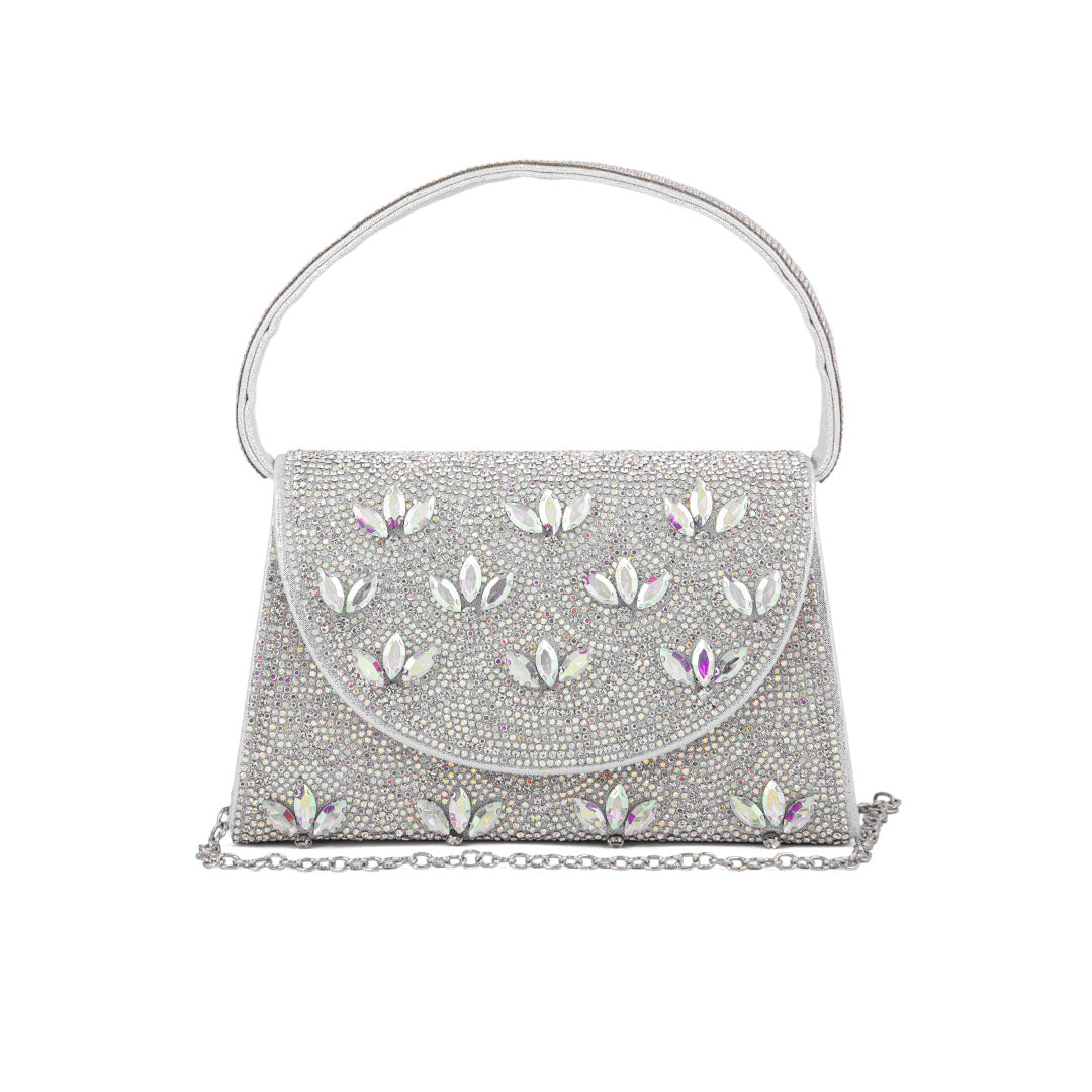 AB Silver Fancy Shoulder Bag P24331