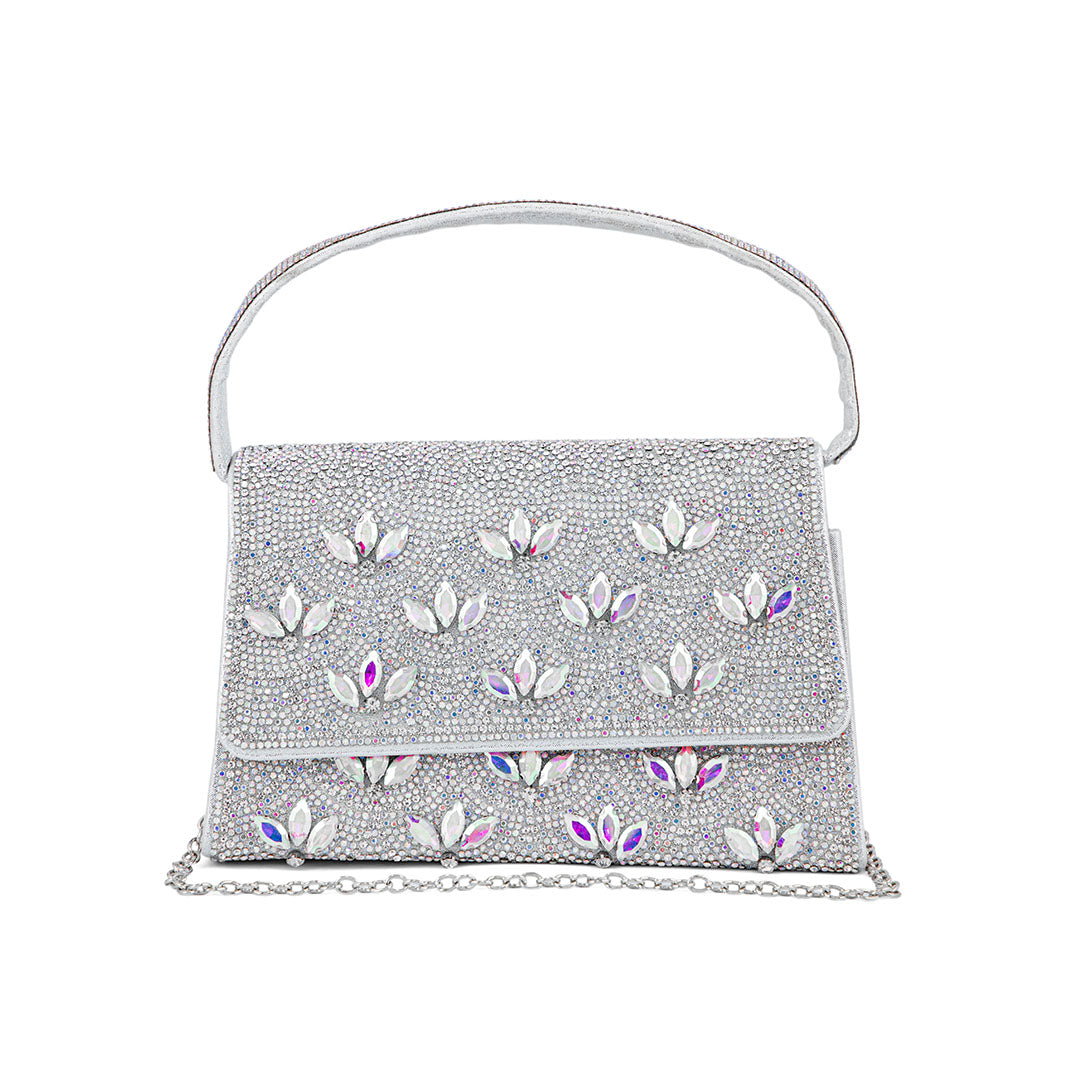 AB Silver Fancy Shoulder Bag P24332
