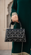Black Fancy Shoulder Bag P24335