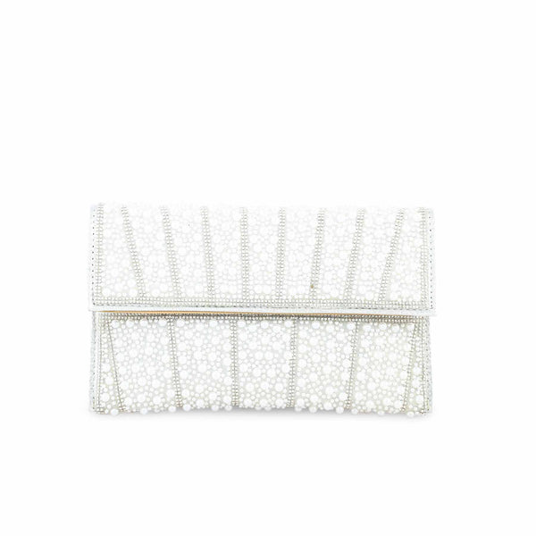 White Bridal Clutch P24354