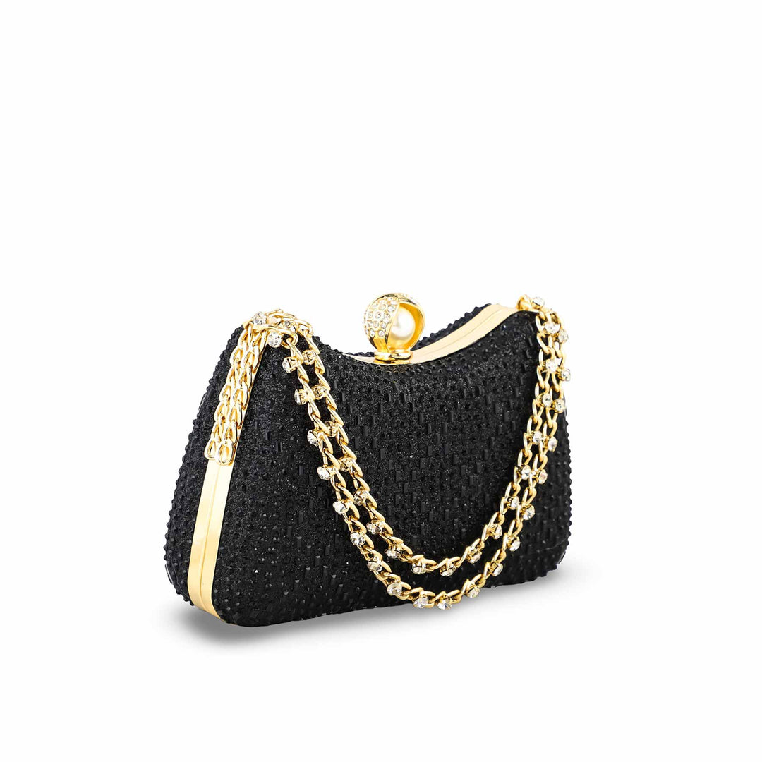 Black Fancy Clutch For Women P24383