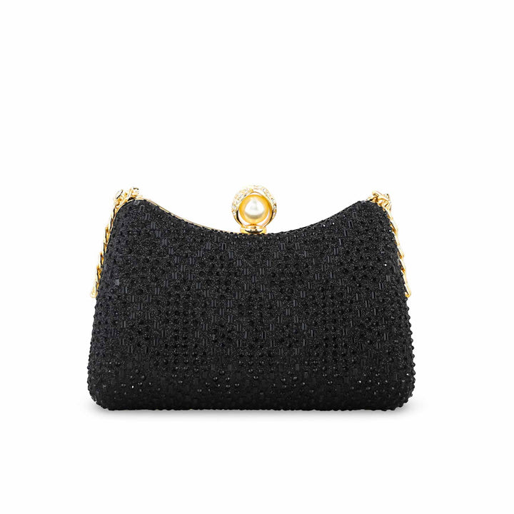 Black Fancy Clutch For Women P24383
