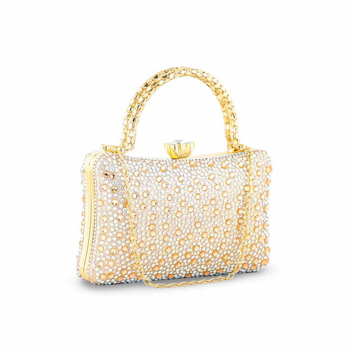 ChamPagne Fancy Clutch For Ladies P24386