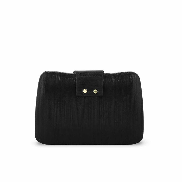 Black Fancy Clutch P24391