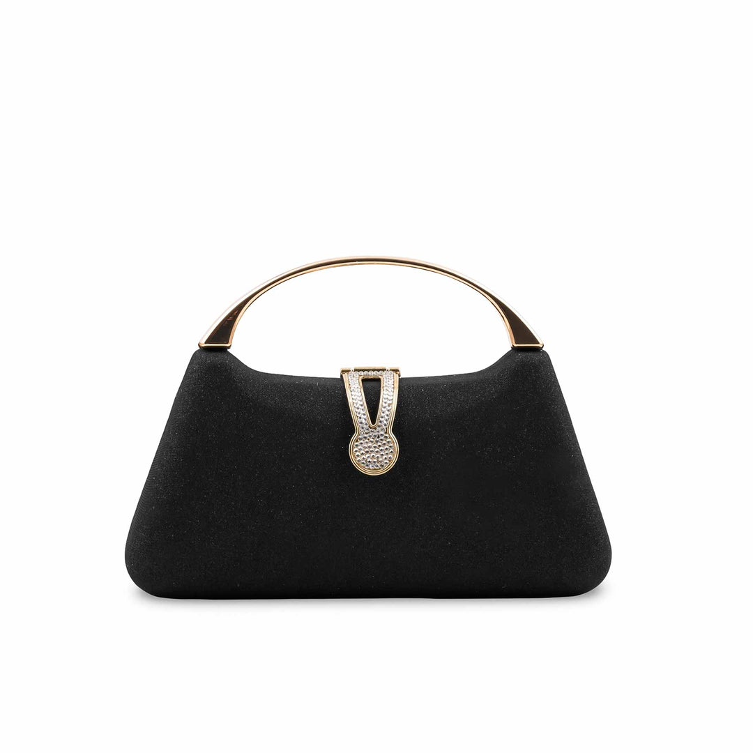 Black Fancy Clutch For Women P24404