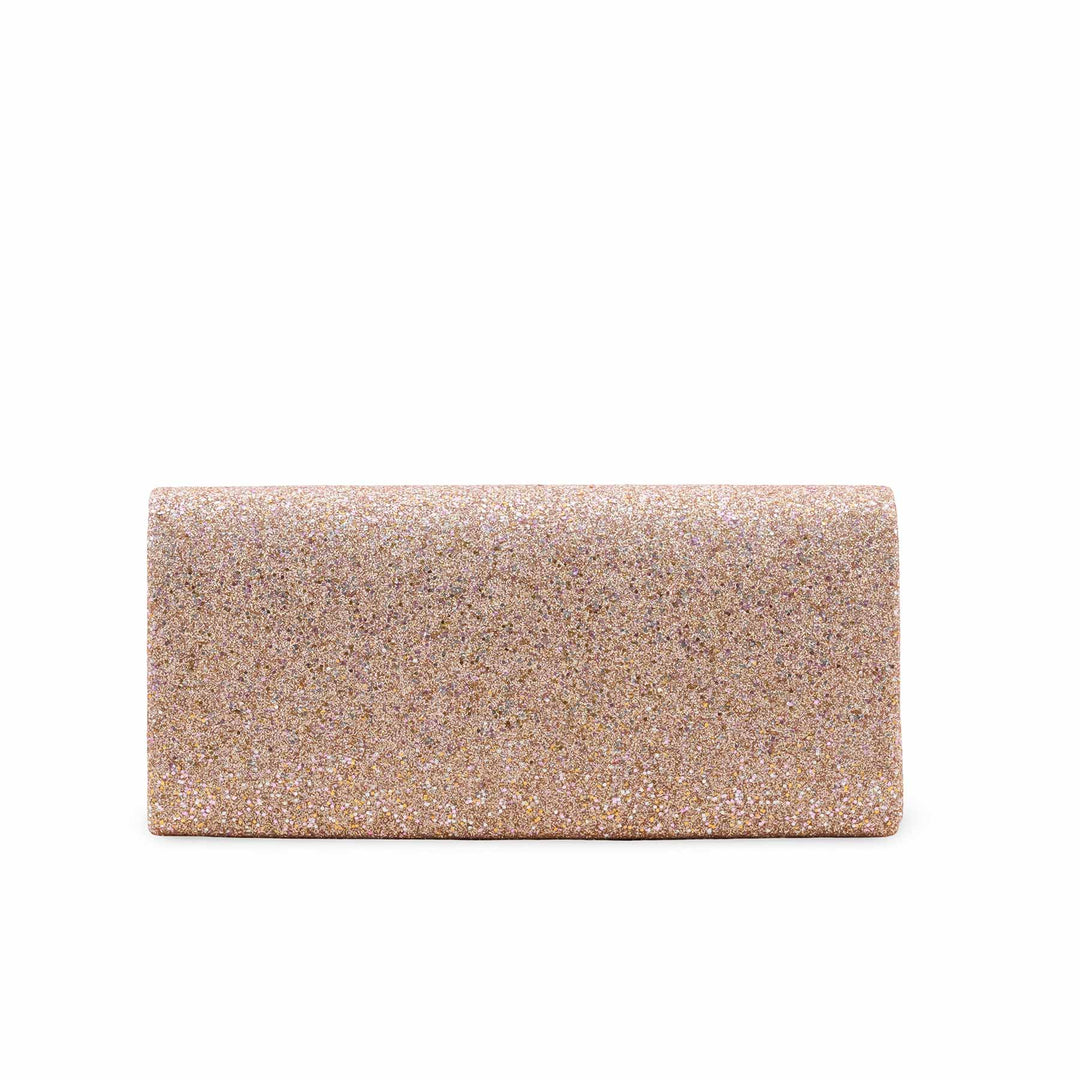Champagne Fancy Clutch For Ladies P24415
