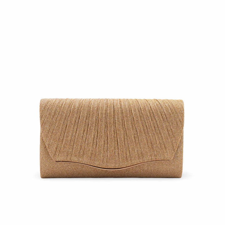 Golden Fancy Clutch For Women P24427