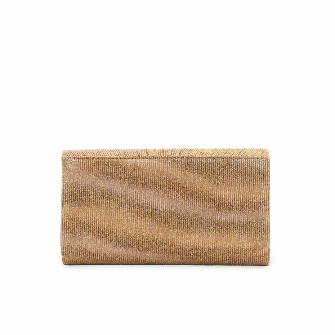 Golden Fancy Clutch For Women P24427