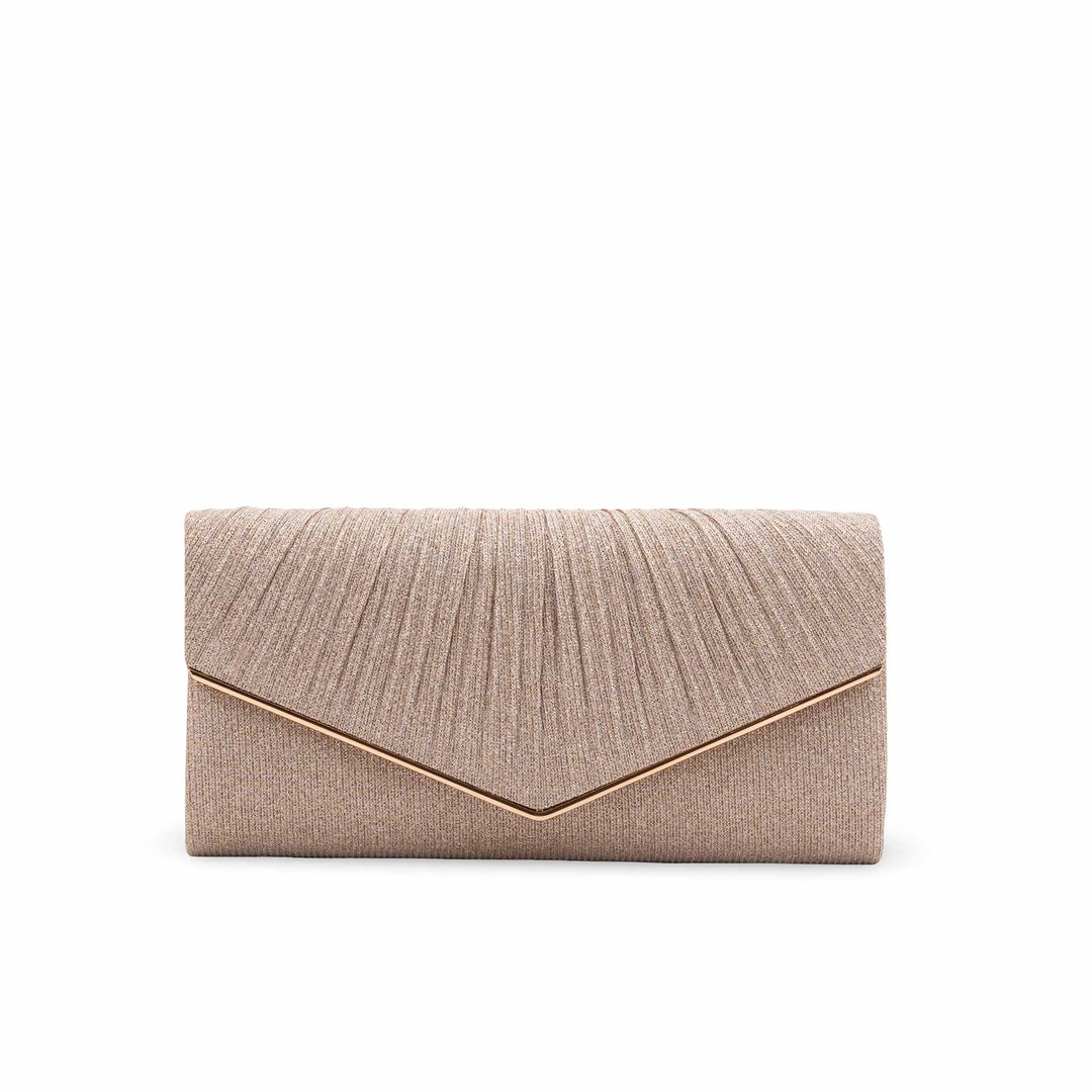 Champagne Fancy Clutch For Women P24428