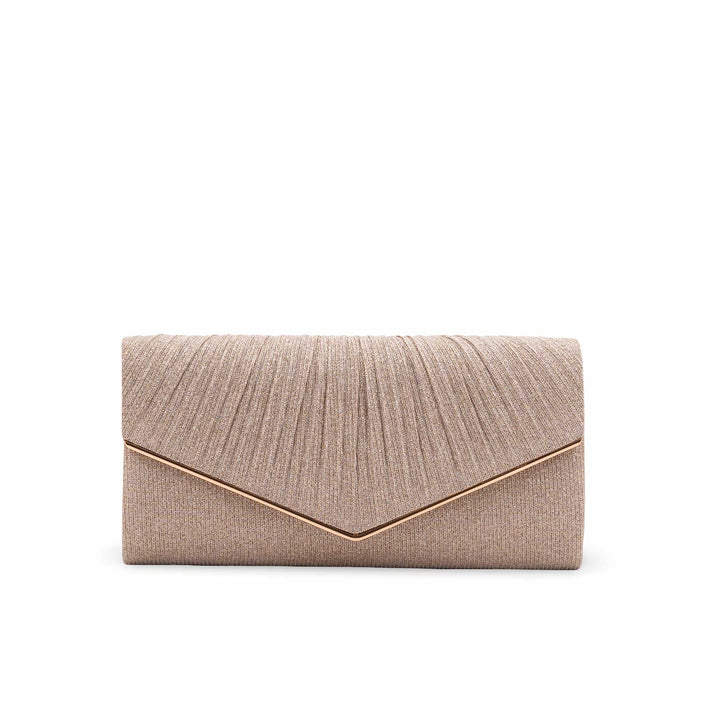 Champagne Fancy Clutch For Women P24428