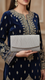 Silver Fancy Clutch For Women P24429