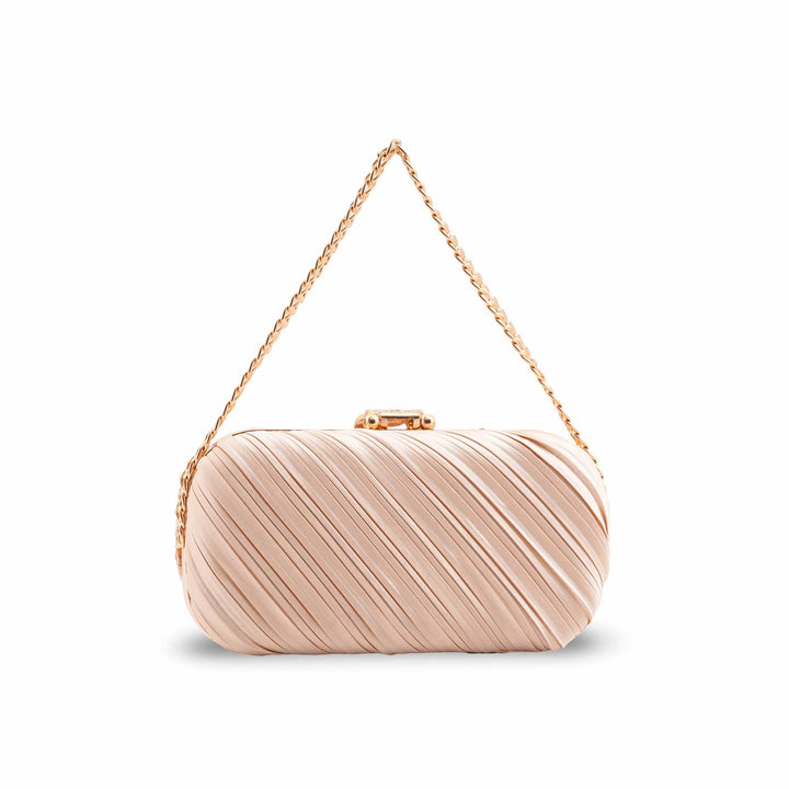 Beige Formal Clutch For Ladies P24440
