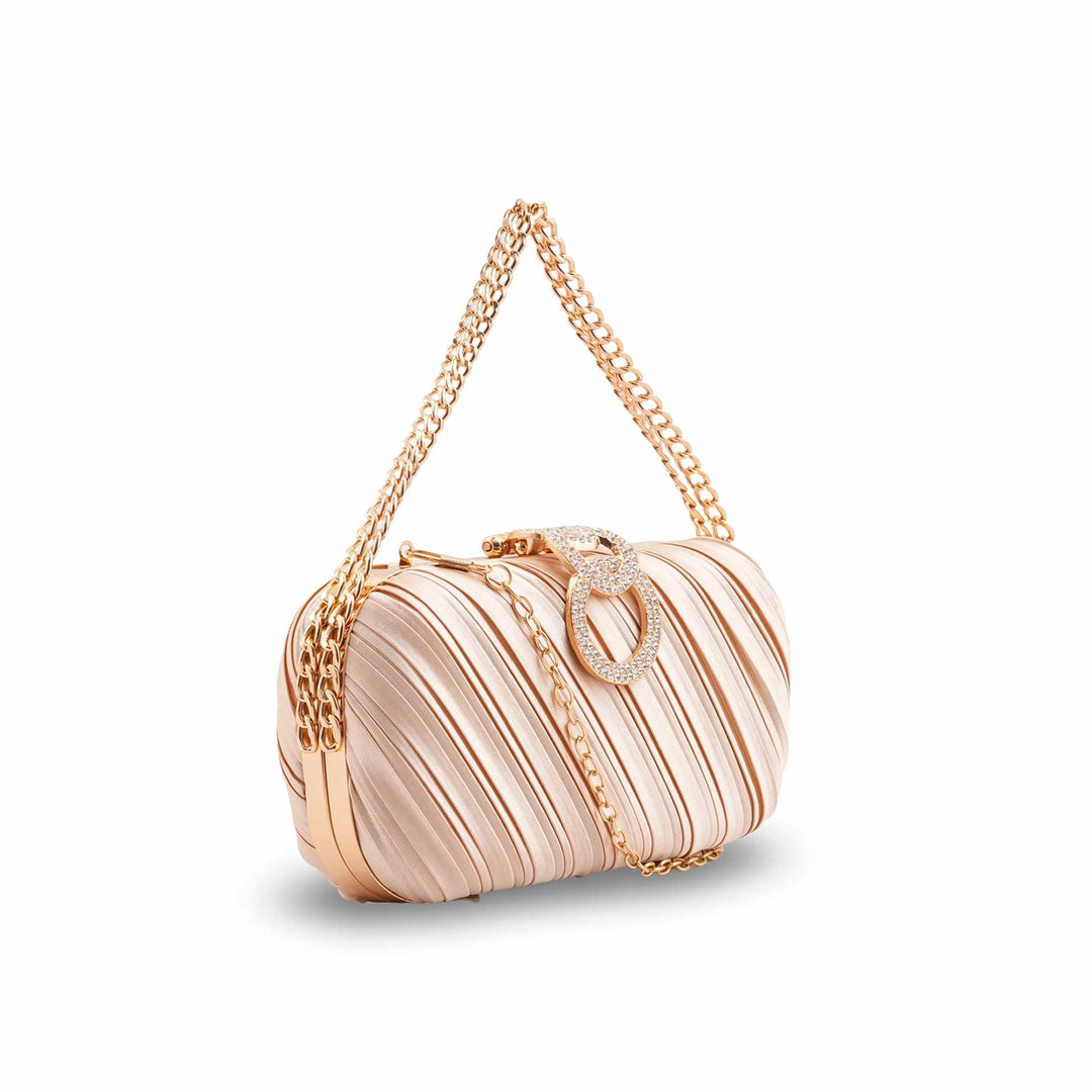 Beige Formal Clutch For Ladies P24440