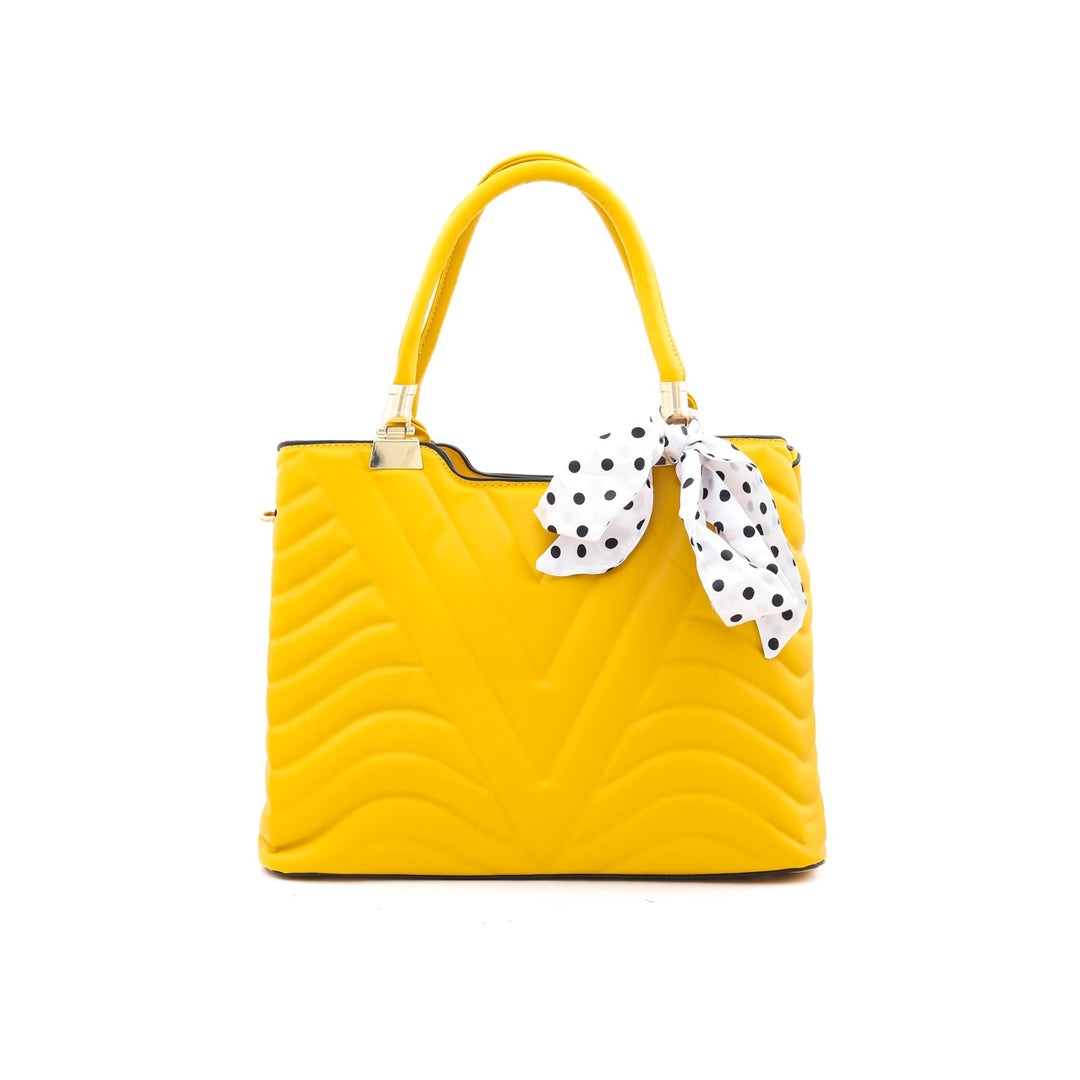Yellow Formal Hand Bag P35634