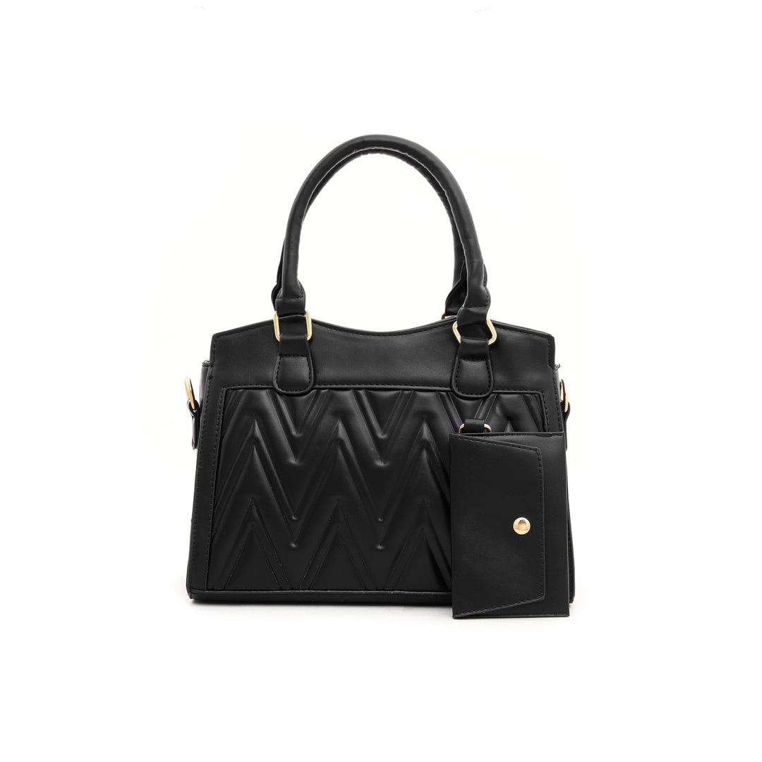 Black Formal Hand Bag P35726