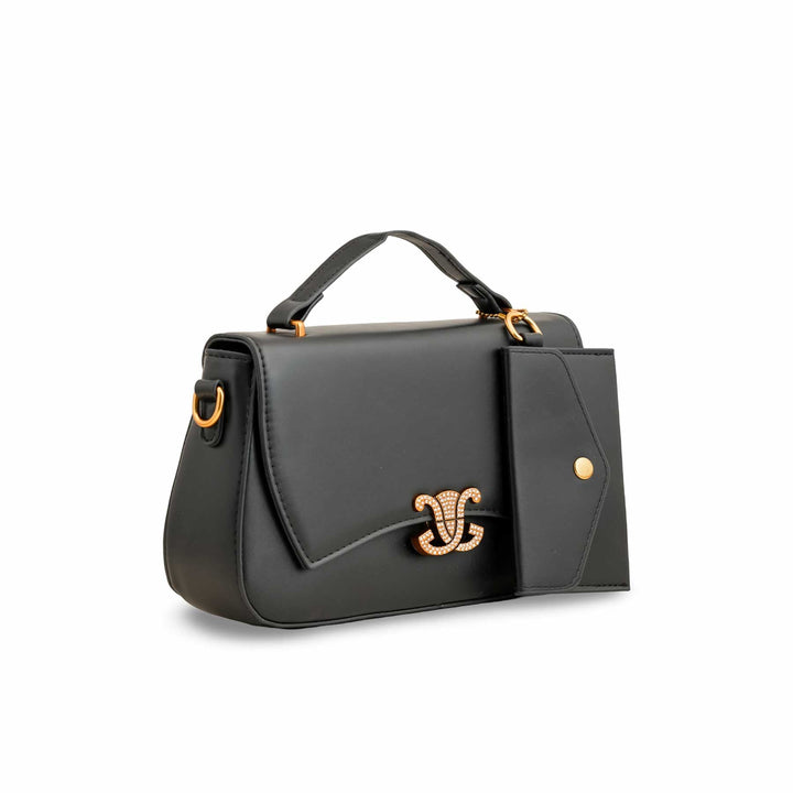 Black Formal Shoulder Bag For Ladies P36140