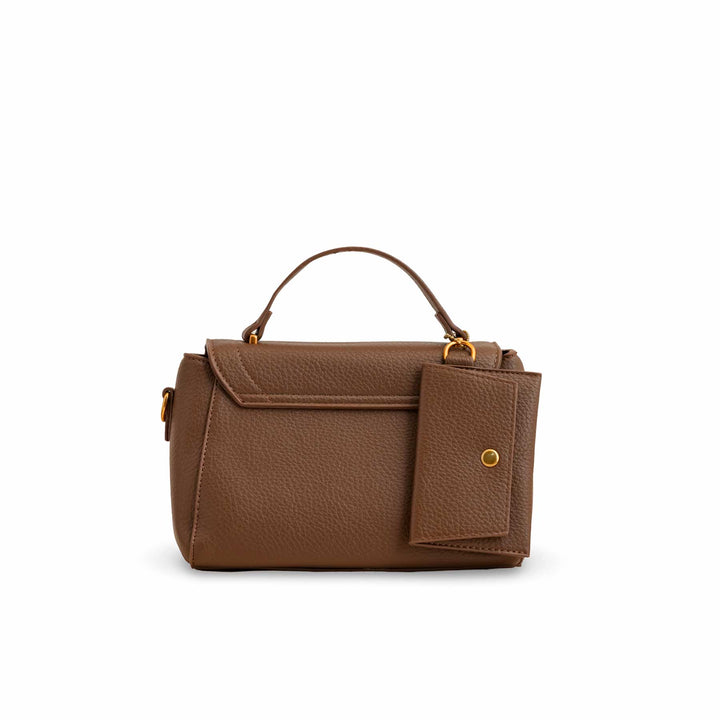 Brown Formal Shoulder Bag For Ladies P36140