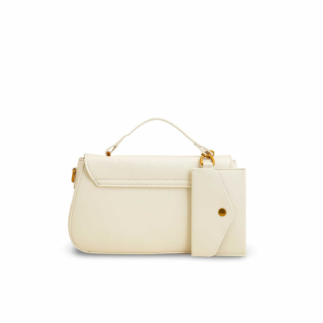 Beige Formal Shoulder Bag P36140