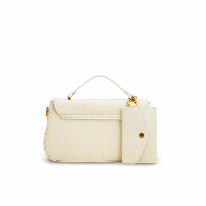 Beige Formal Shoulder Bag P36140