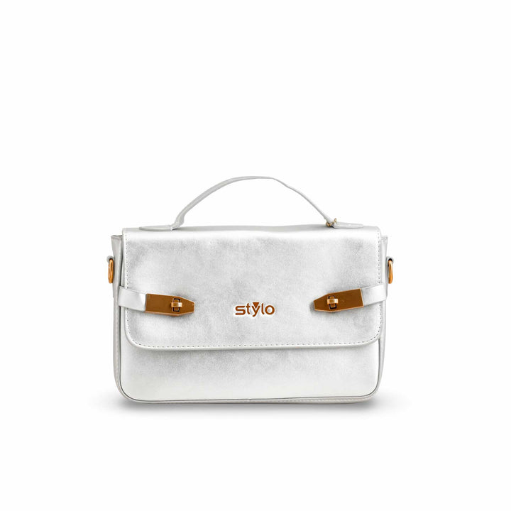 Silver Formal Shoulder Bag For Women P36142