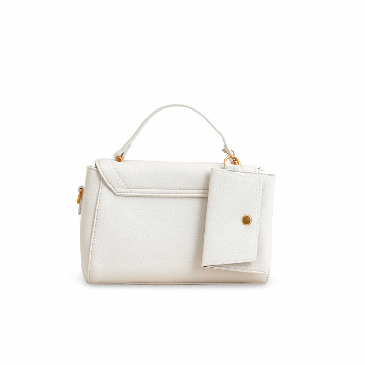 White Formal Shoulder Bag P36144