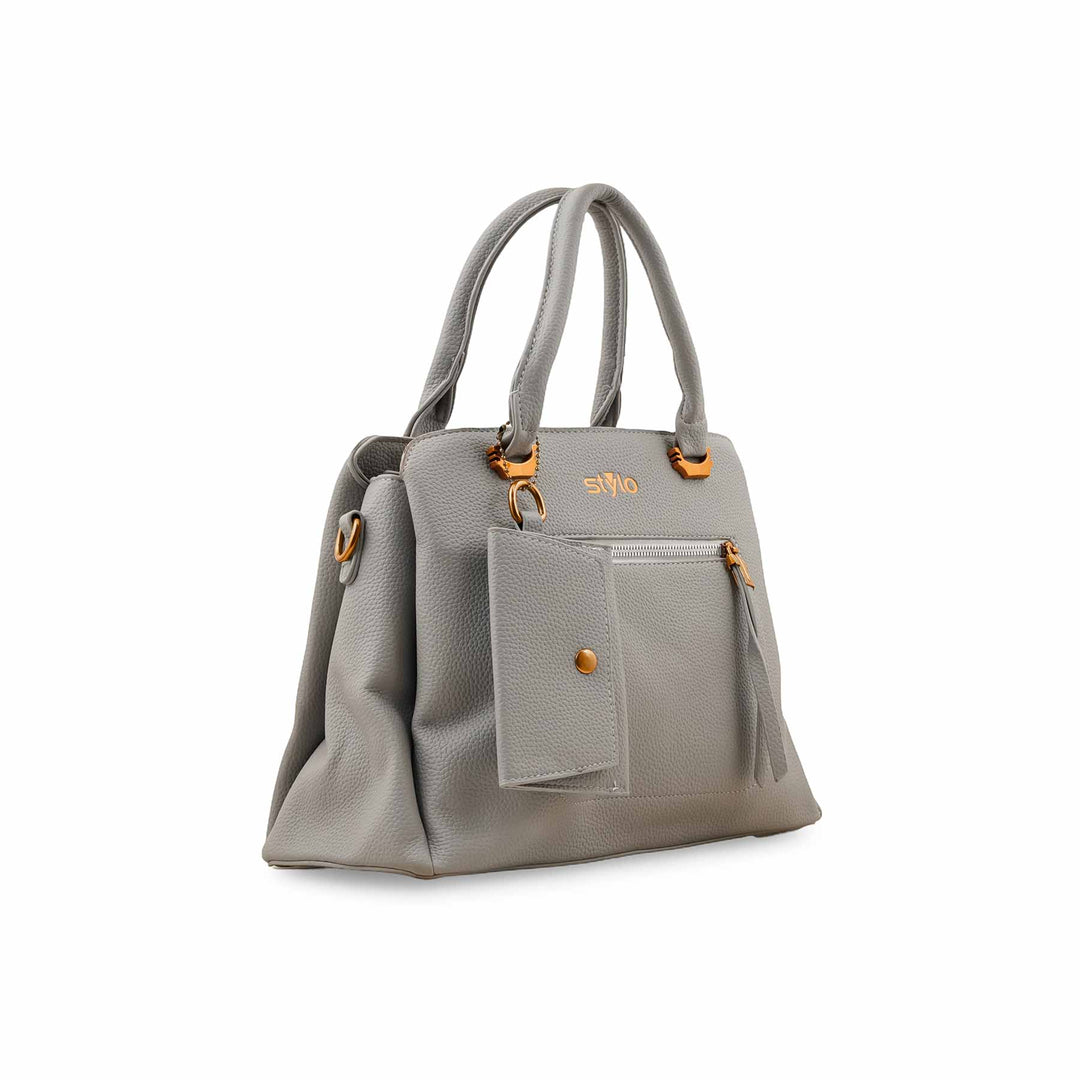 Grey Formal Hand Bag P36150