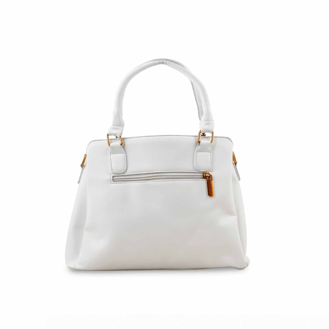 White Formal Hand Bag For Ladies P36151