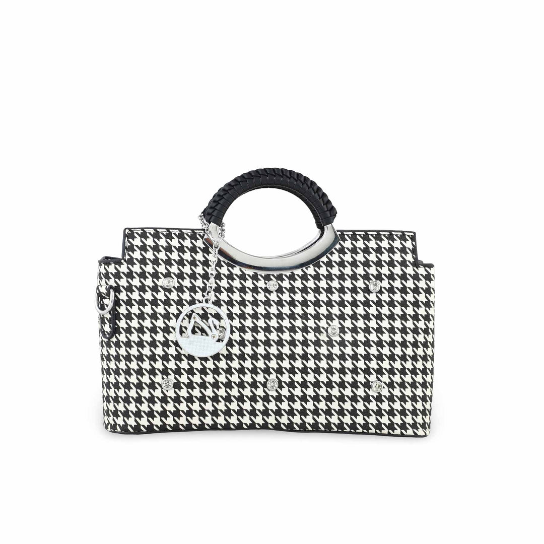 White Formal Hand Bag P36188