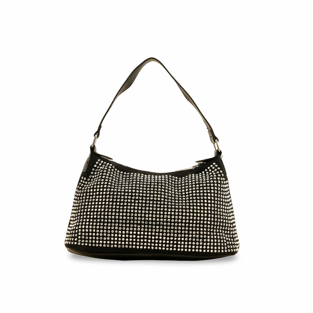 Silver Fancy Hand Bag For Ladies P36197