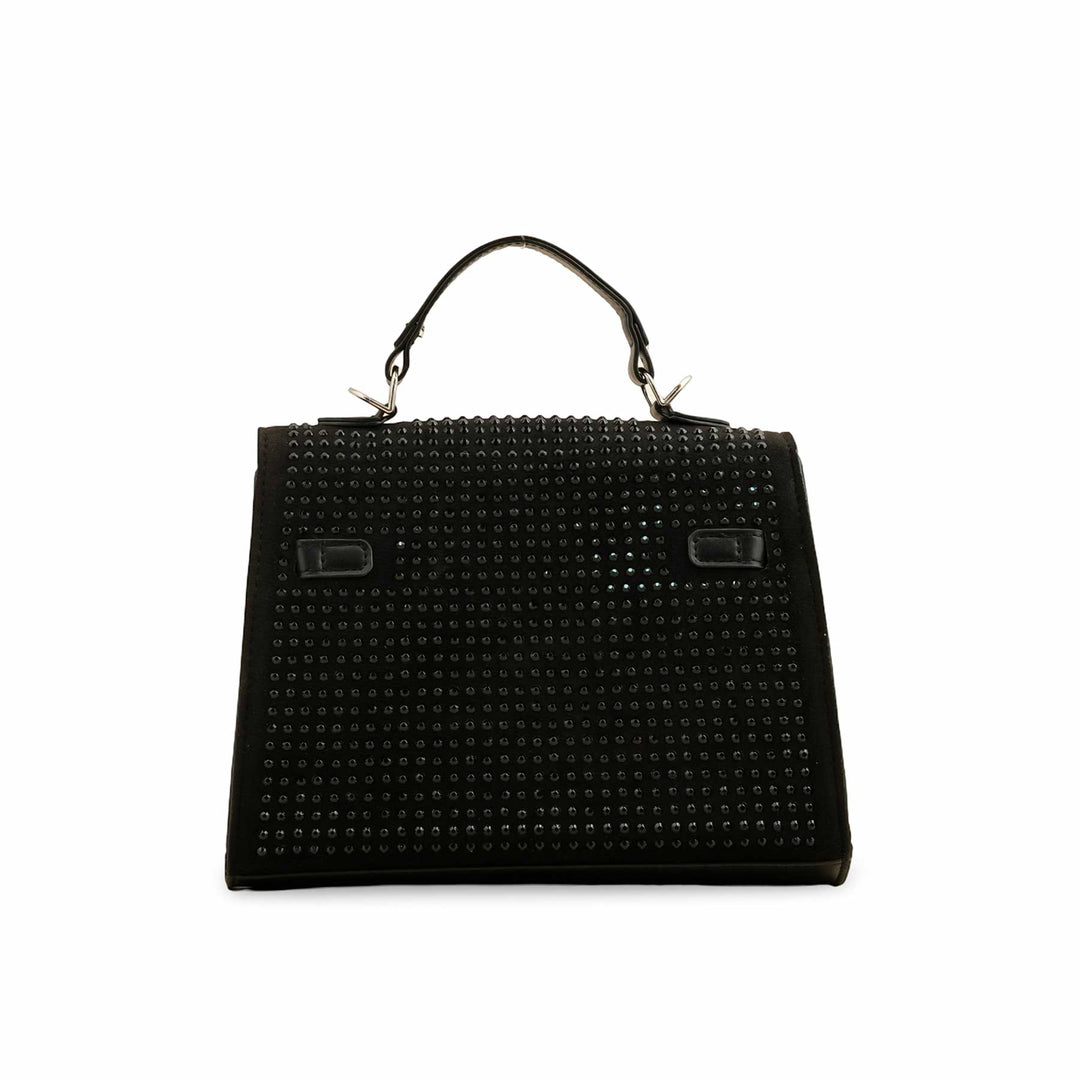 Black Fancy Hand Bag P36198