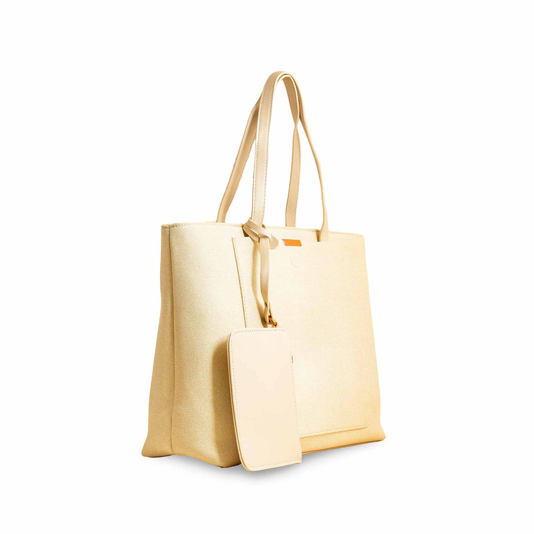 Beige Women Formal Shoulder Bag P36227