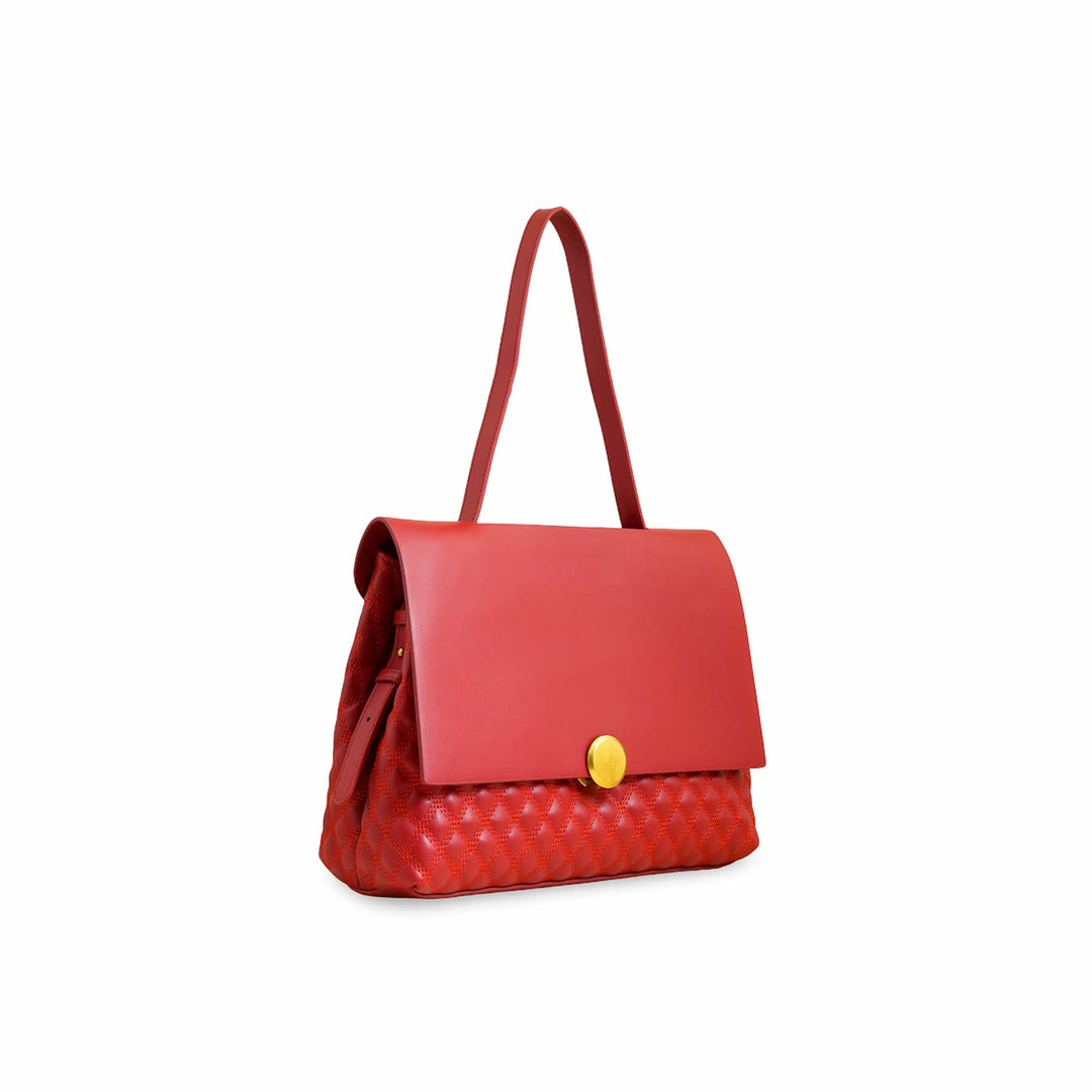 Burgundy Women Formal Shoulder Bag P36230