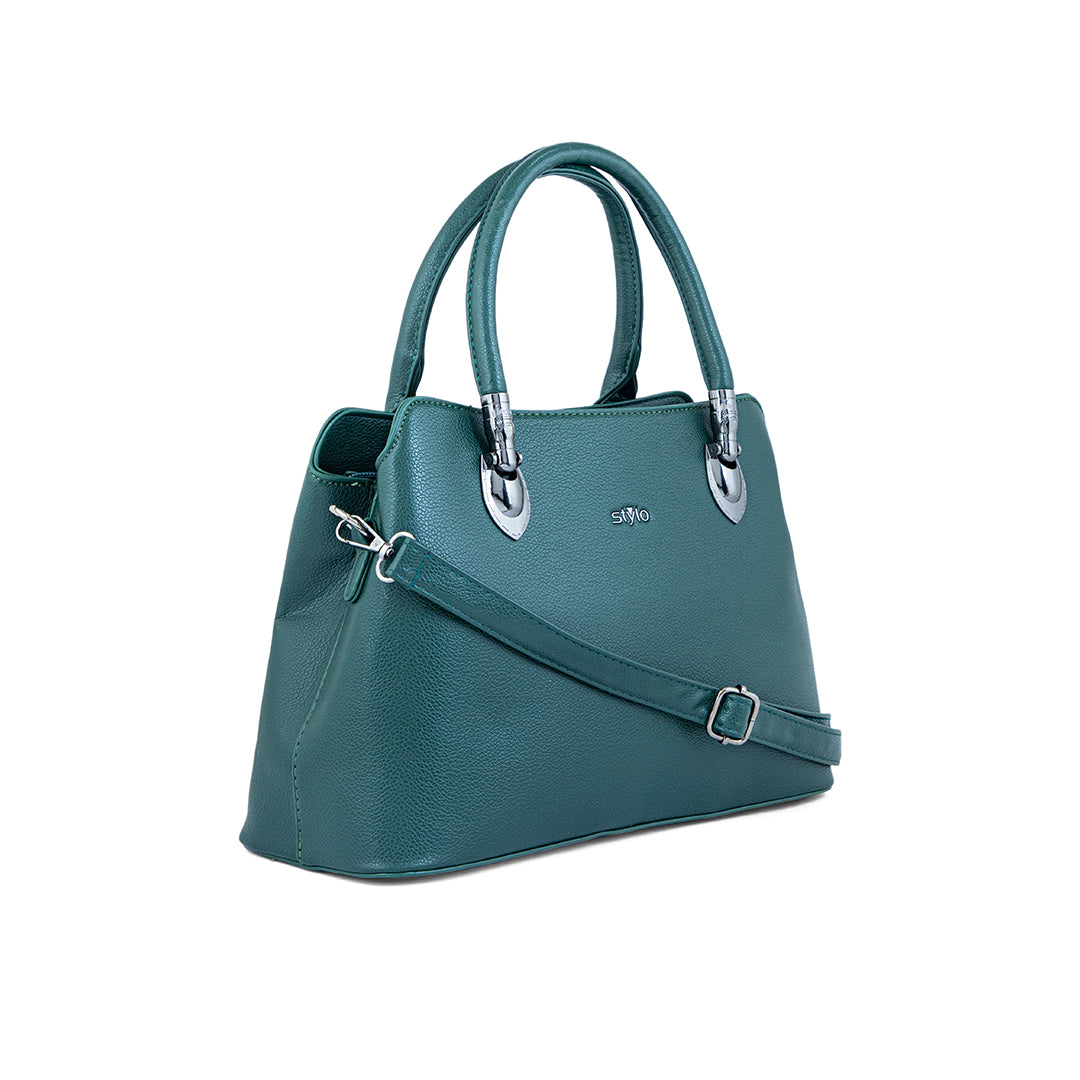 Green Formal Hand Bag For Ladies P36234