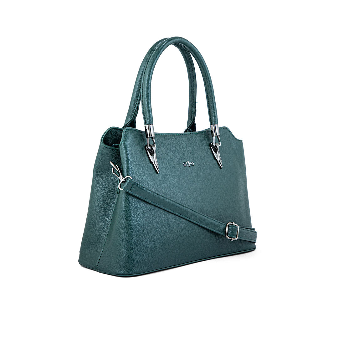 Green Formal Hand Bag P36235
