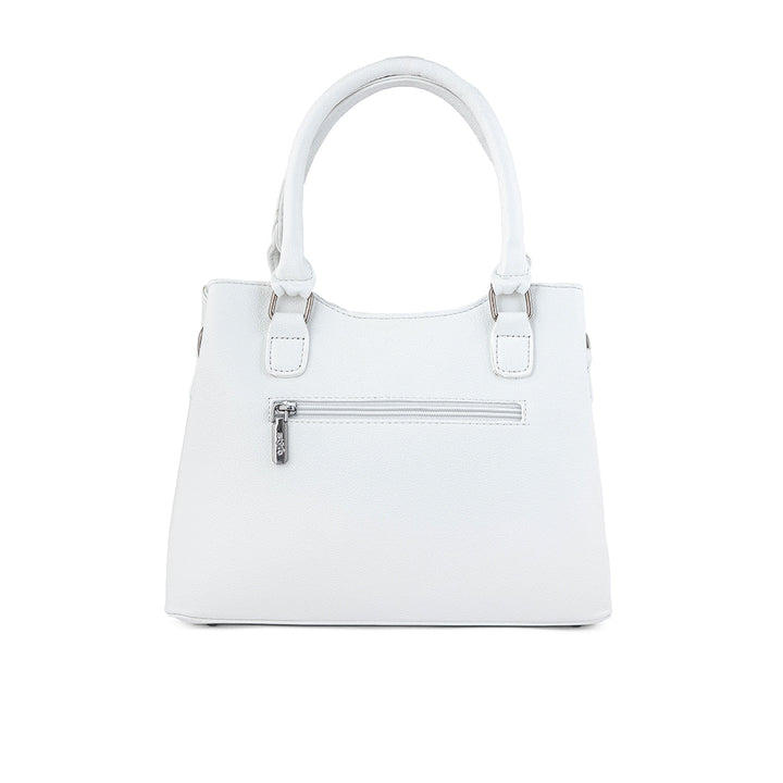 White Formal Hand Bag P36239