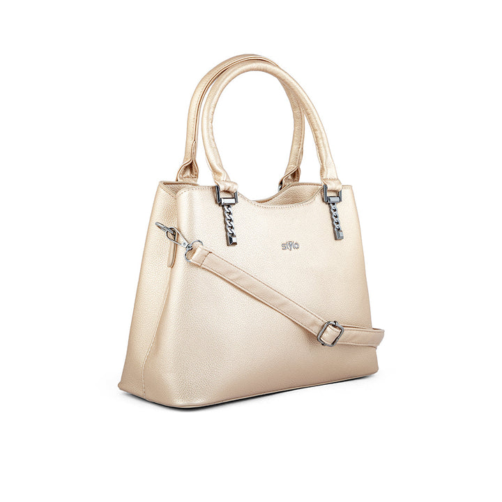 Golden Formal Hand Bag P36239