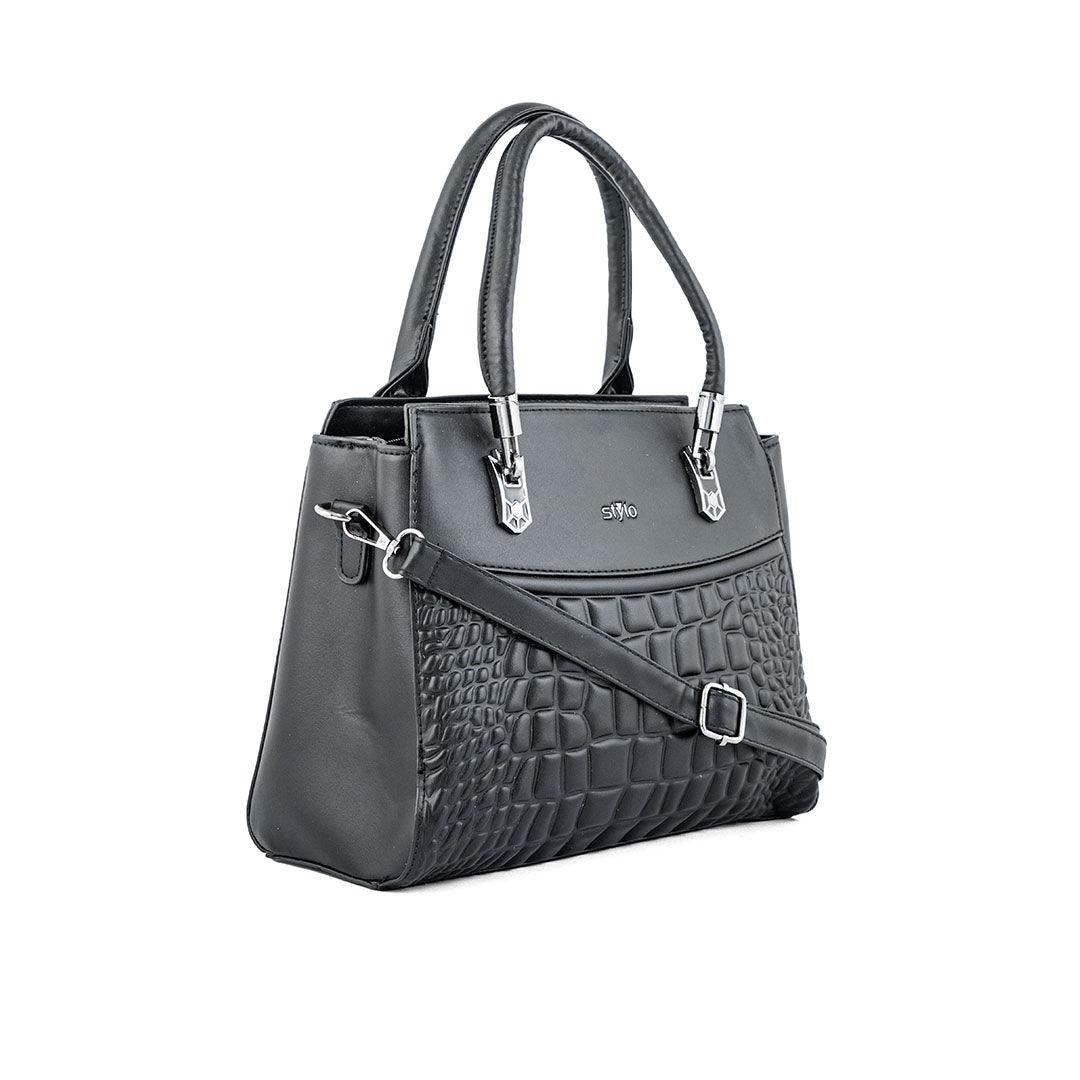 Black Formal Hand Bag P36248