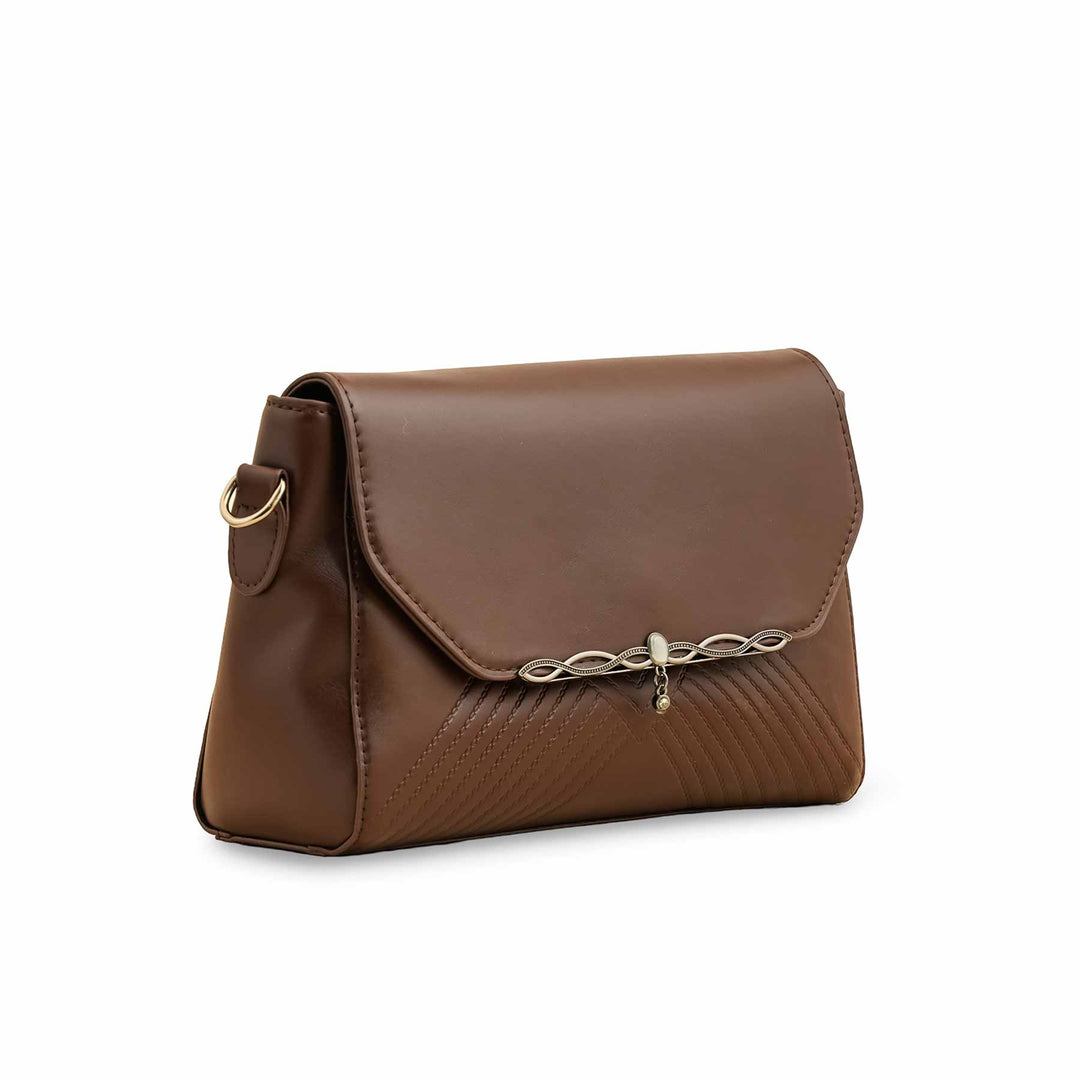 Brown Formal Shoulder Bag For Women P36251