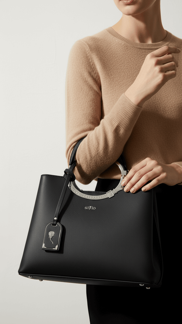 Black Formal Hand Bag P36255