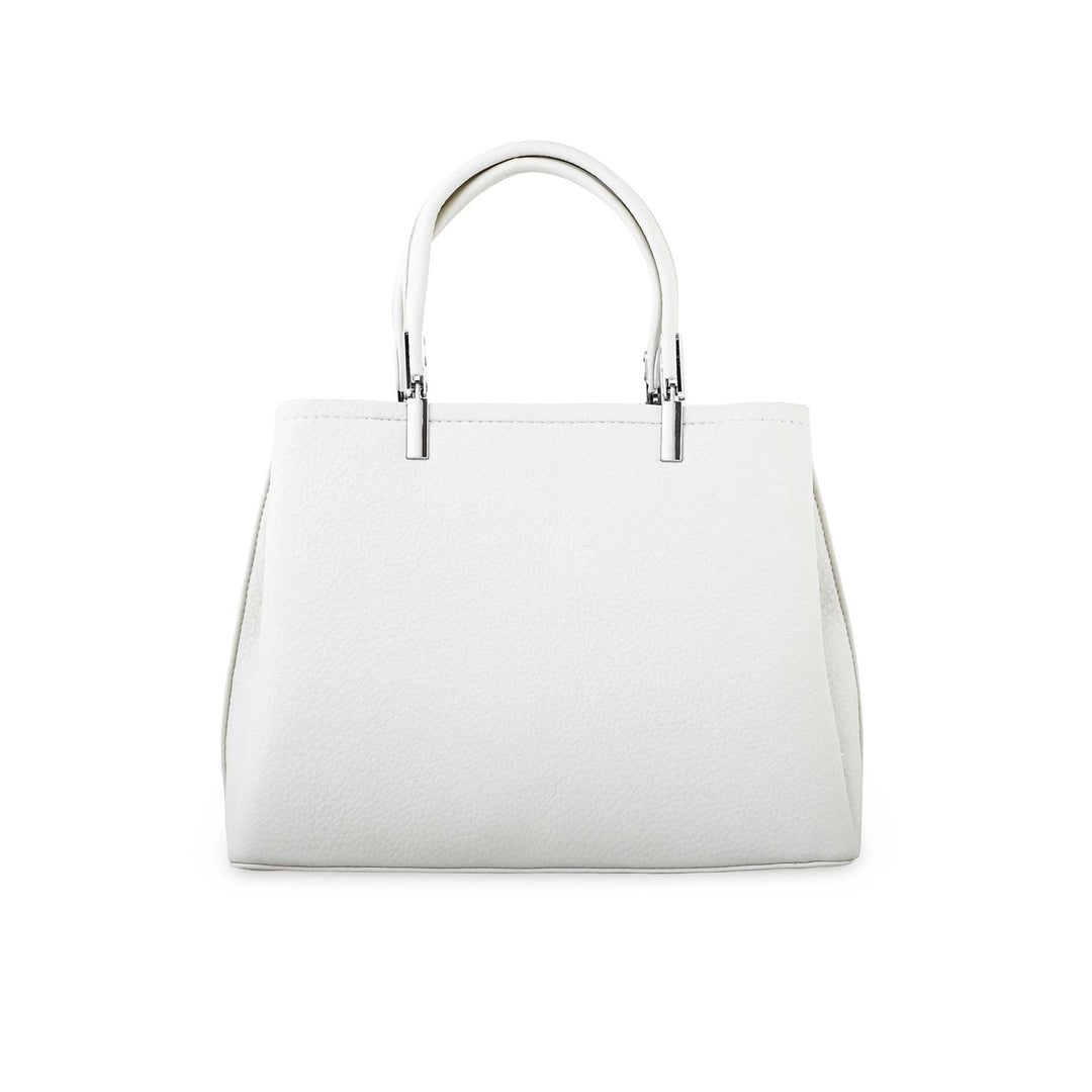 White Formal Hand Bag P36256