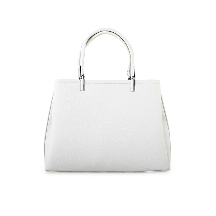 White Formal Hand Bag P36256