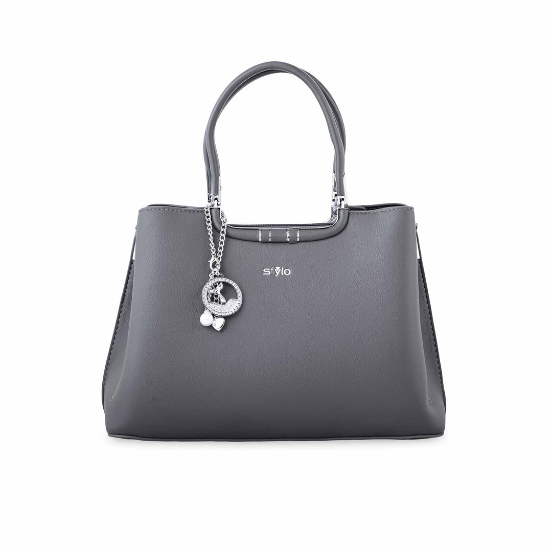 Grey Formal Hand Bag P36258