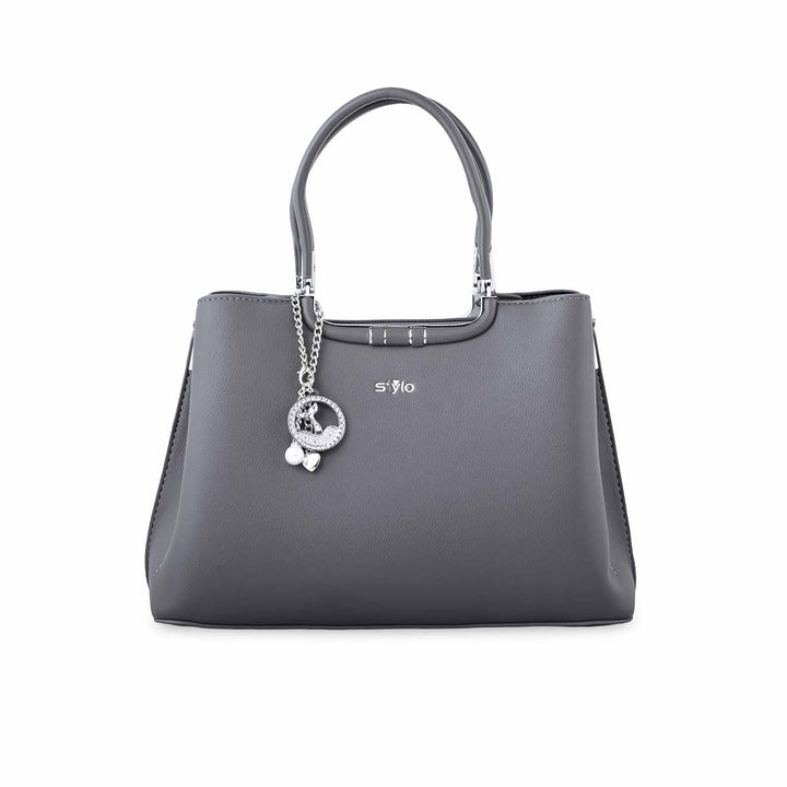 Grey Formal Hand Bag P36258