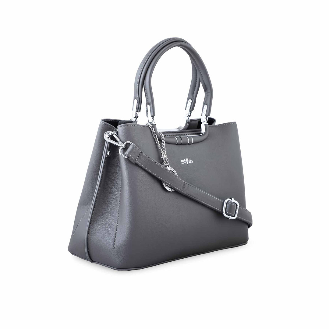 Grey Formal Hand Bag P36258