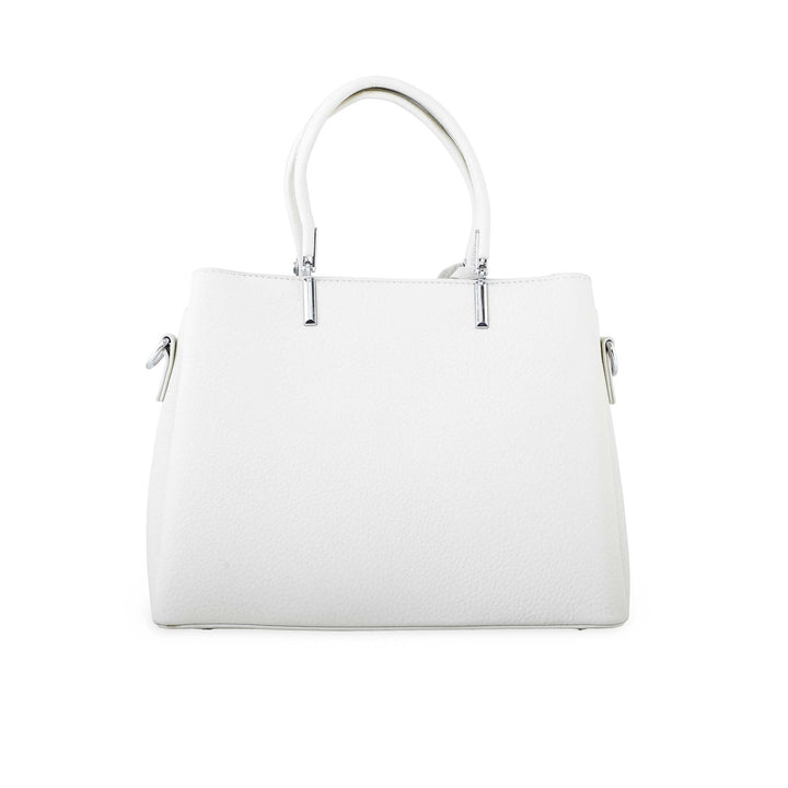 White Formal Hand Bag P36262
