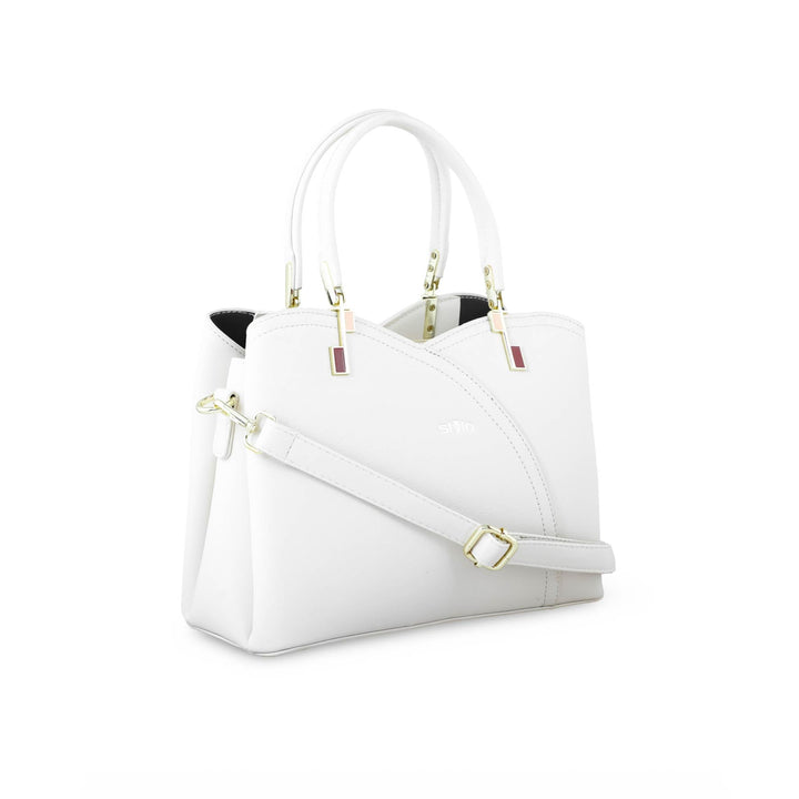 White Formal Hand Bag P36269