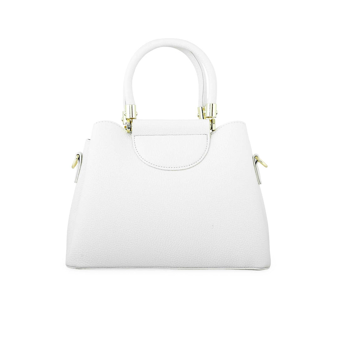 White Formal Hand Bag P36272