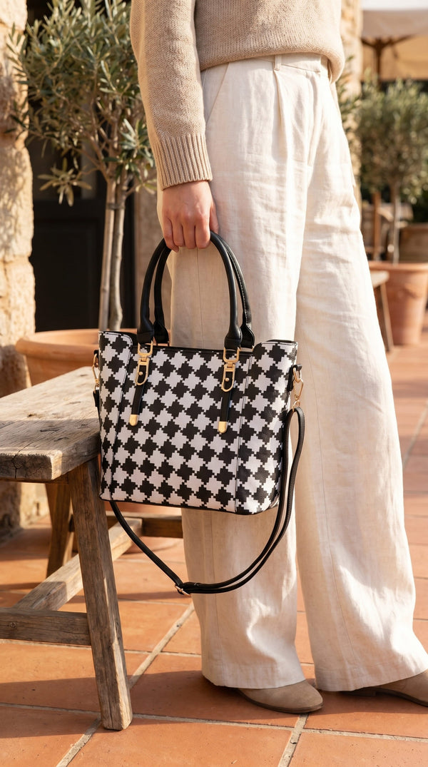 White Formal Hand Bag P36273