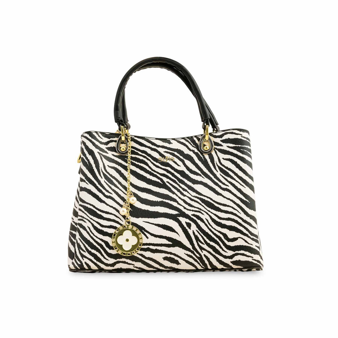 Blkwht Formal Hand Bag P36285