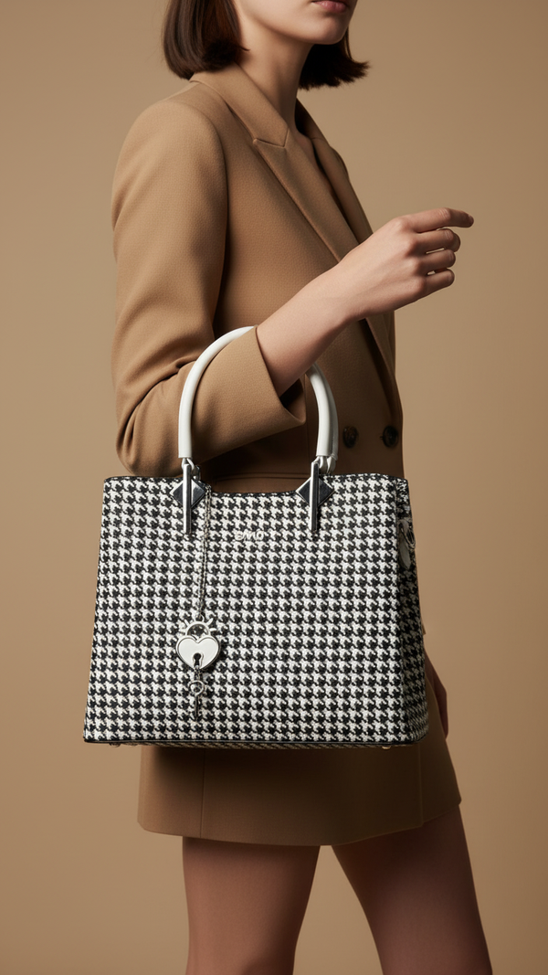 White Formal Hand Bag P36288